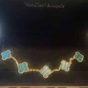 Van Cleef & Arpels Blue Clover Bracelet